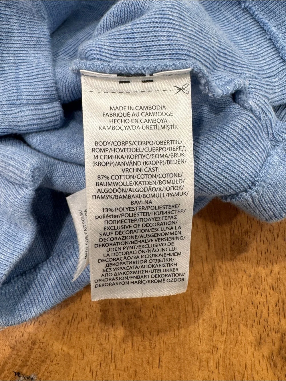 Ralph Lauren Blue Knit Half-Zip Sweater Baby 9M Cotton Blend Preppy